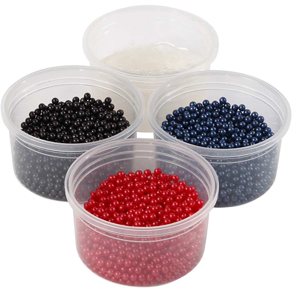 Pearl Clay - Black, Red, Dark Blue (78727)