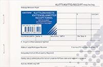 Kuittilomake A6L (10 kpl/pkt, 50 lehteä/nide, jäljentävä paperi)