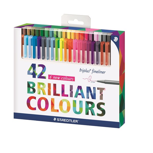 Triplus® Fineliner -tussit 42 kpl 03 mm kuitukärki Staedtler