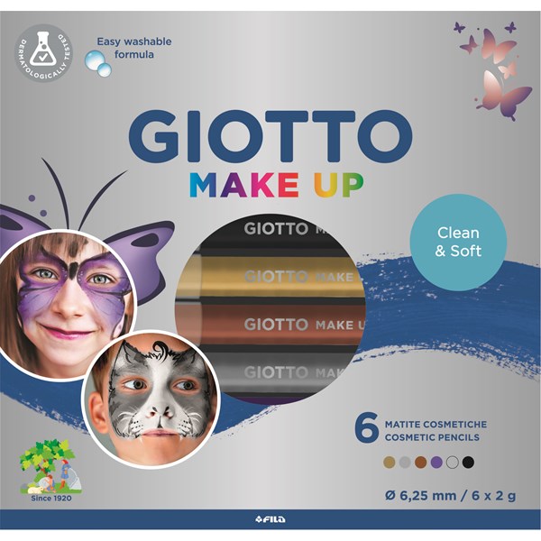 Giotto Kasvovärikynät Metallic 6 kpl