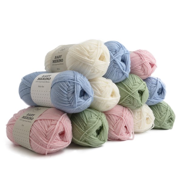 Lankapakkaus Adlibris Baby Merino Villalanka 50g