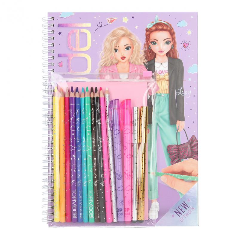 Top Model - Colouring Book With Pen Set (0411485)