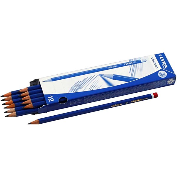Lyijykynät Robinson B 2 mm 12 kpl Lyra