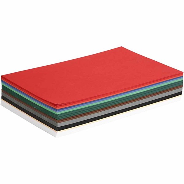Joulukartonki, värilajitelma, A4, 210x297 mm, 180 g, 30 laj/ 1 pkk