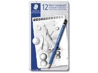 Luonnostelukynä Mars Lumograph 12 kpl Premium Staedtler