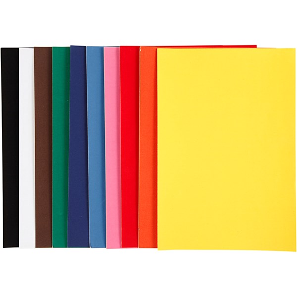 Veluuripaperi, värilajitelma, A4, 210x297 mm, 140 g, 10 ark/ 1 pkk