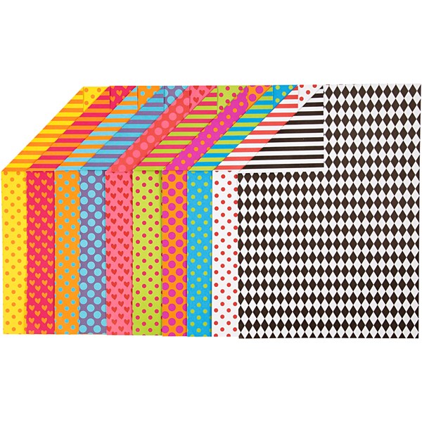 Kuviokartonki, värilajitelma, A4, 210x297 mm, 250 g, 20 laj/ 1 pkk
