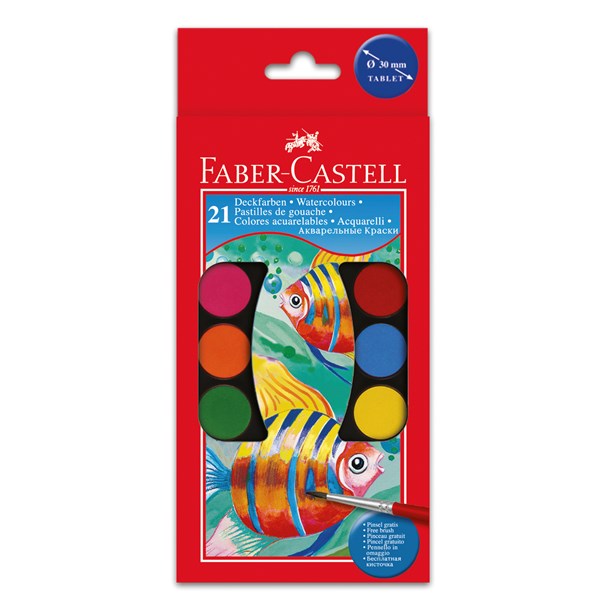 Plastetui Vesivärit 21 Väriä Faber-Castell