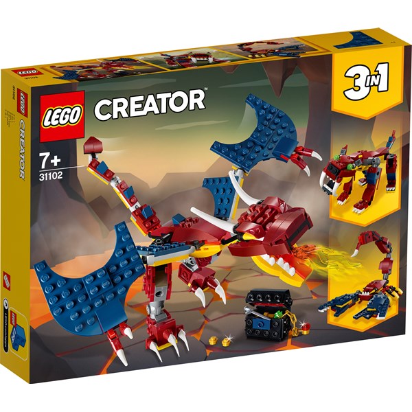 Tulilohikäärme, LEGO Creator (31102)