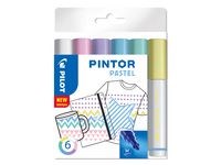 Pintor - Set Pastel Mix -x6- Medium - Sininen Keltainen Violetti Vihreä Pinkki Valkoinen Pilot