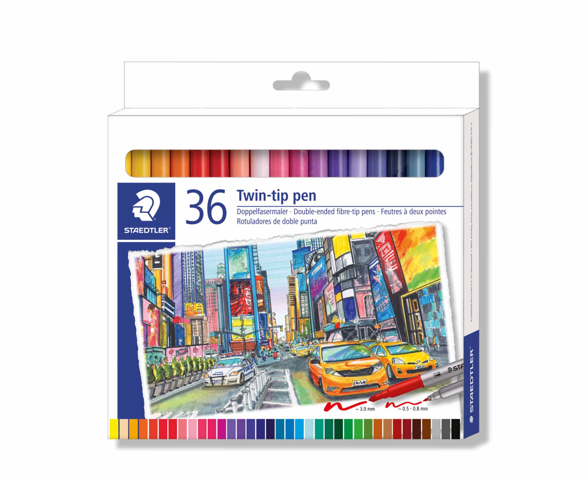 Staedtler - Twin Tip Fibre Pens, 36 pc (3200 C36)