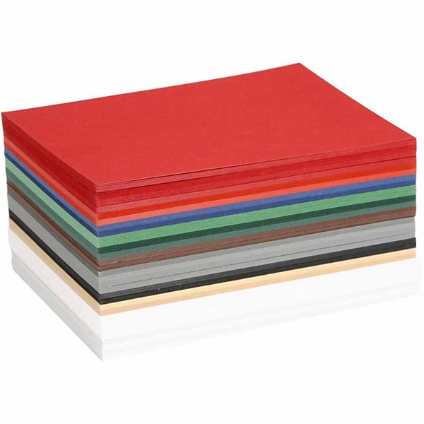 Joulukartonki, värilajitelma, A6, 105x148 mm, 180 g, 120 laj/ 1 pkk