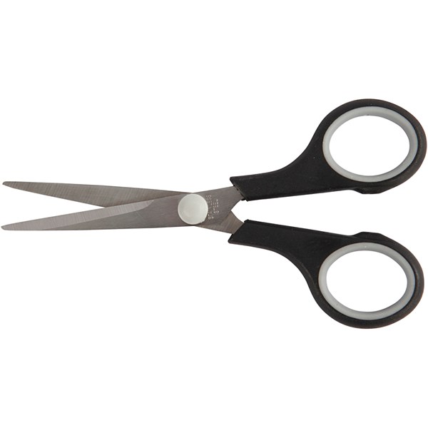 Lastensakset, musta, Pit. 14 cm, oikeakätiset & vasenkätiset, 1 kpl