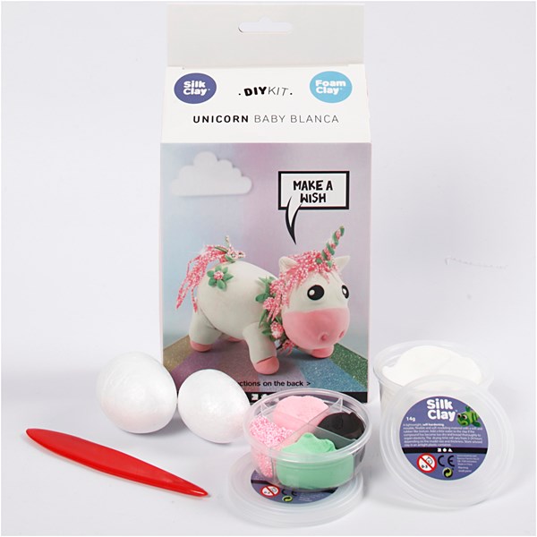 DIY-askartelupakkaus, rosa, yksisarvinen, 1 set