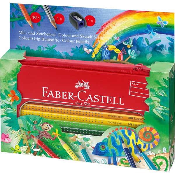 Värikynät Grip Color Lahjapakkaus 16kpl Faber-Castell