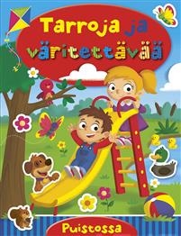 Tarroja ja väritettävää Puistossa