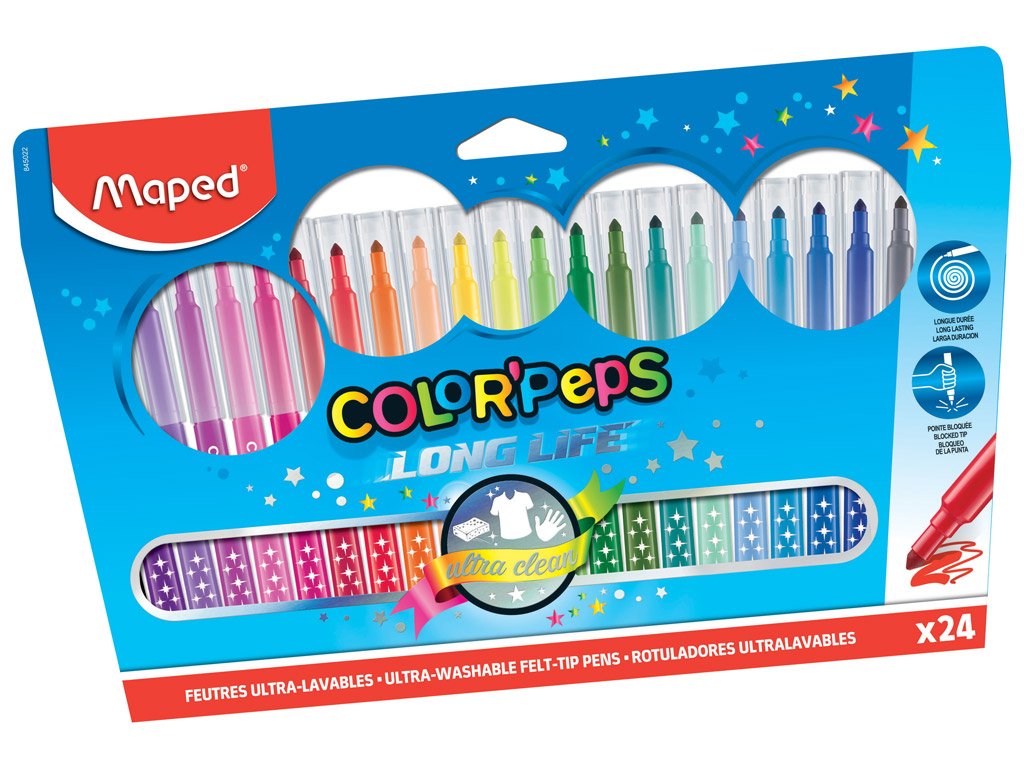 Maped - Color Peps - Long Life Markers (24 pcs) (845022)