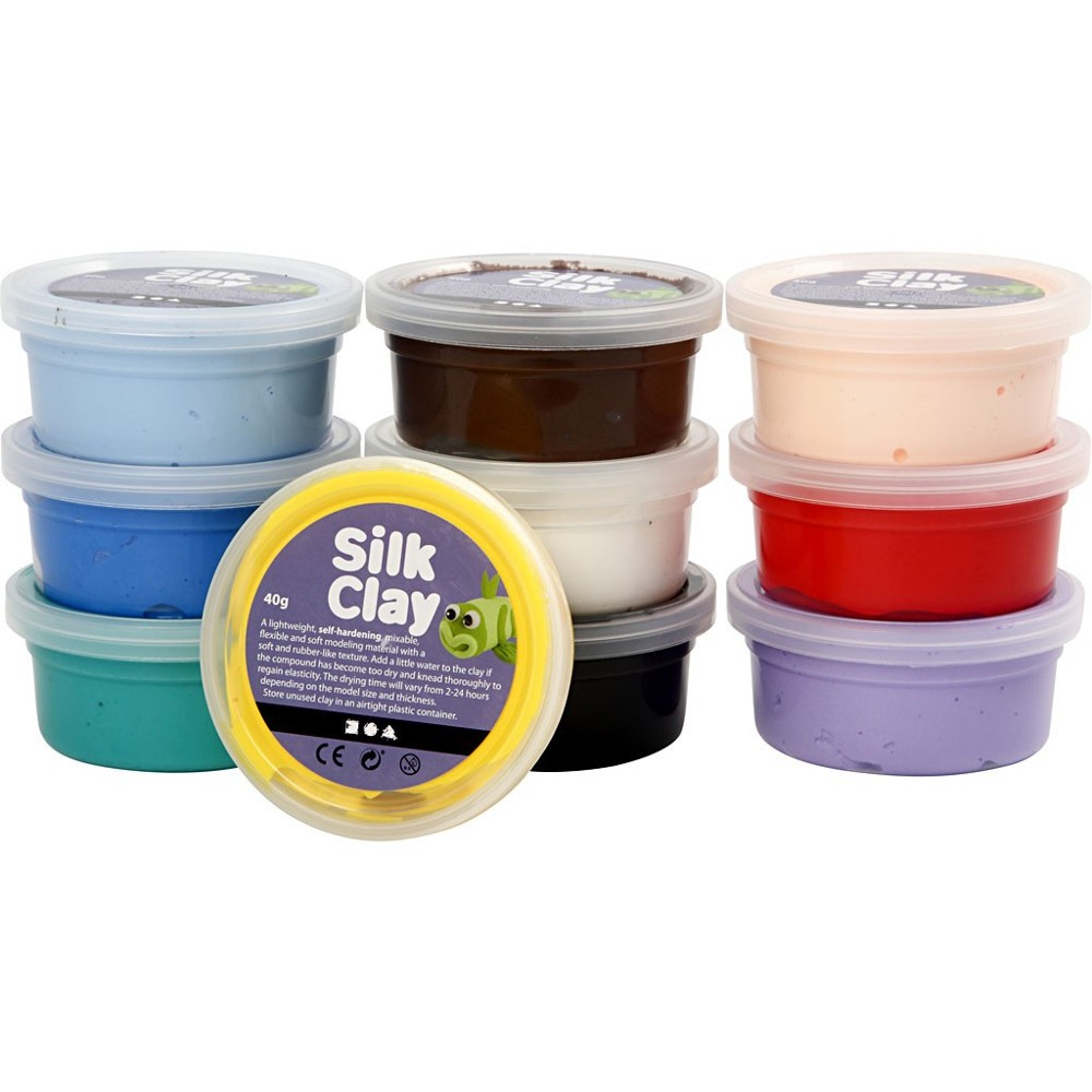 Silk Clay - Värilajitelma (10 x 40 g)