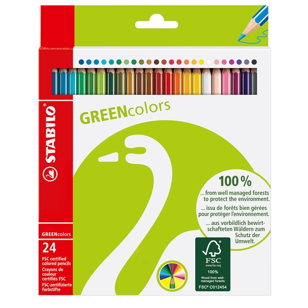 Värikynä STABILO GreenColors 24 kpl