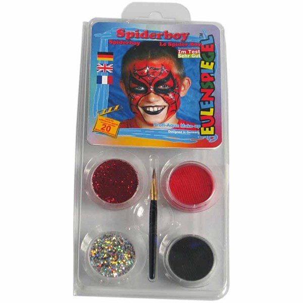 Kasvovärisetti, värilajitelma, spiderman, 1 set