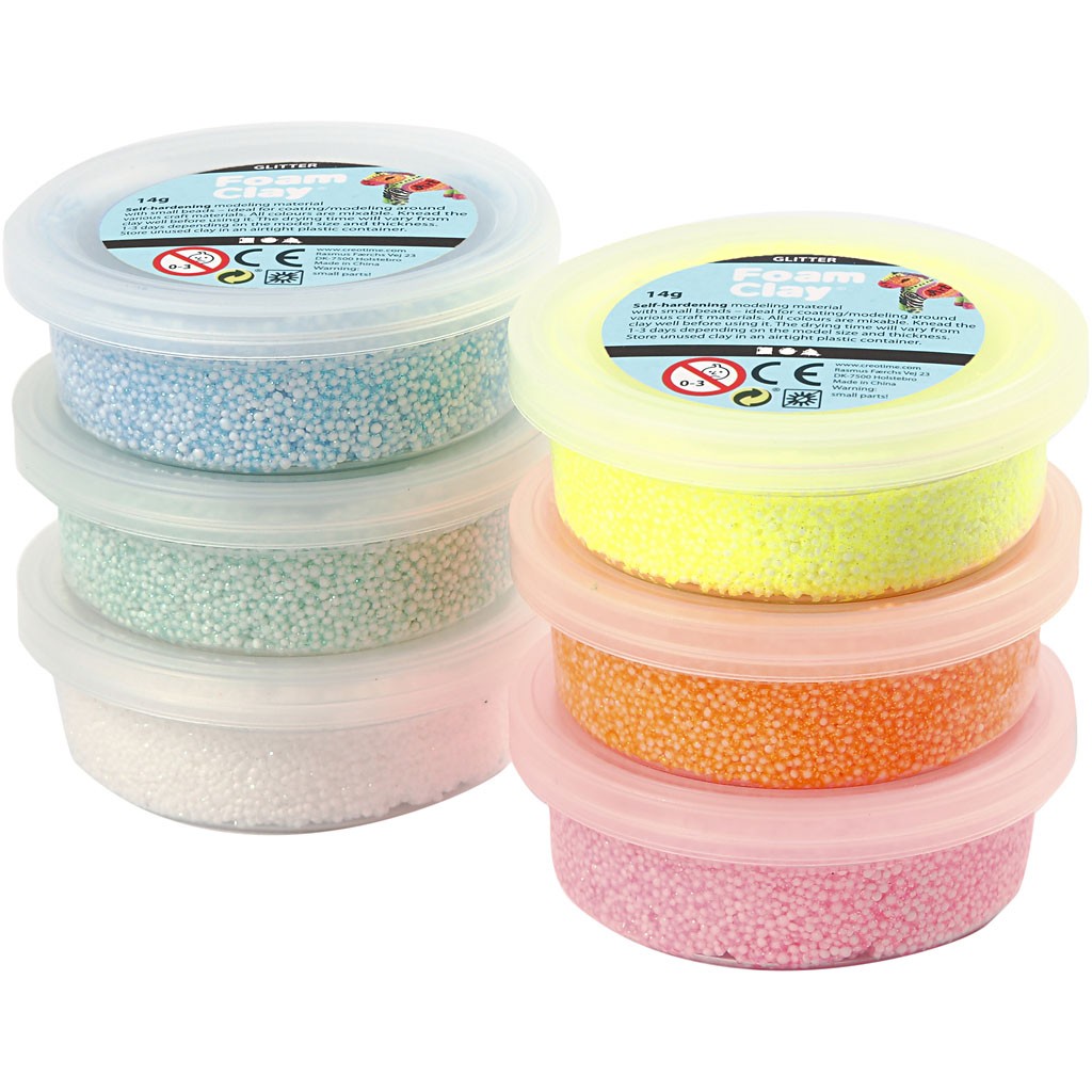 Foam Clay - Glitter (6 x 14g) (78812)