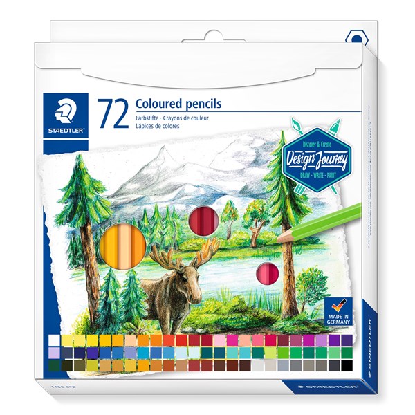Design Journey Puuvärikynät 72-pack Staedtler