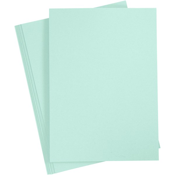 Kartonki, pastellinvihreä, A4, 210x297 mm, 210 g, 10 ark/ 1 pkk