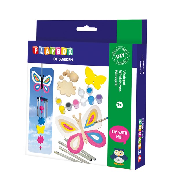 Pysselset Vindspel Fjäril & Blommor Playbox