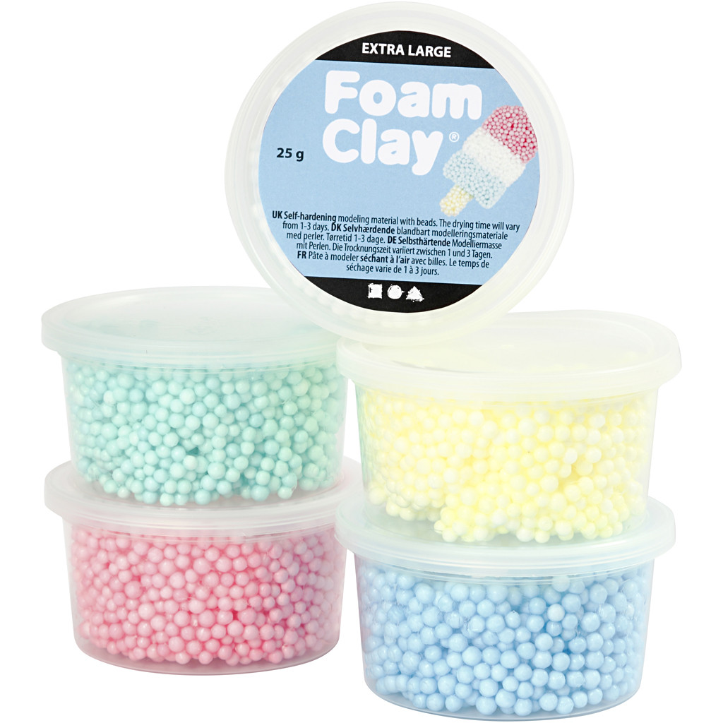 Foam Clay - Extra Large - Asst. Colours (5x25g) (780940)