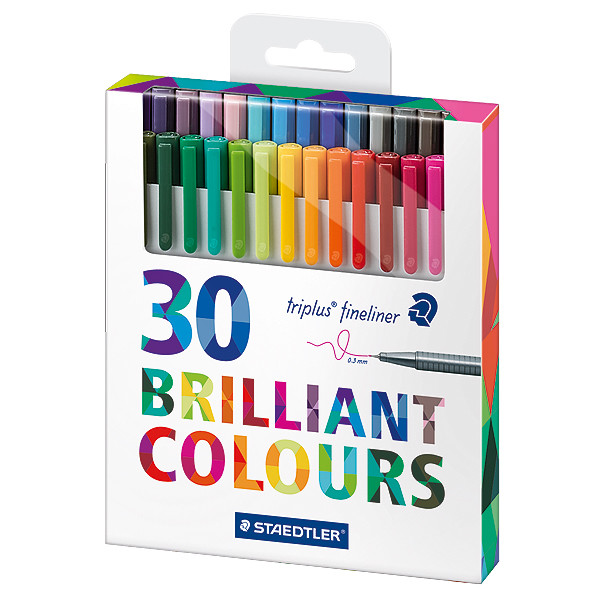 Staedtler - Triplus Fineliner, 30 pcs (334 C30P)