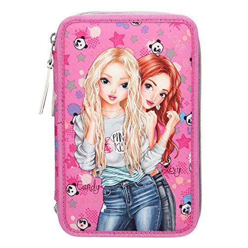 Top Model - Tripple Pencil Case - Panda - Pink (0410598)