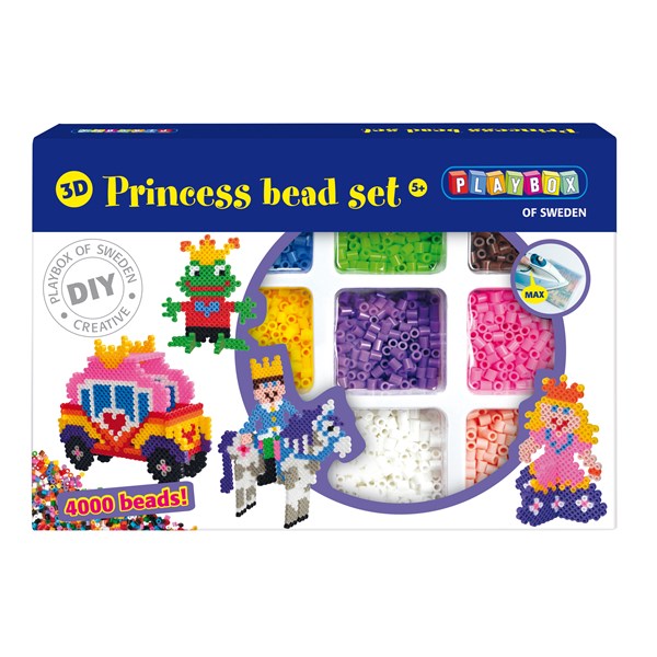 Helmipakkaus, Prinsessa, 3D, 4000 helmeä, Playbox