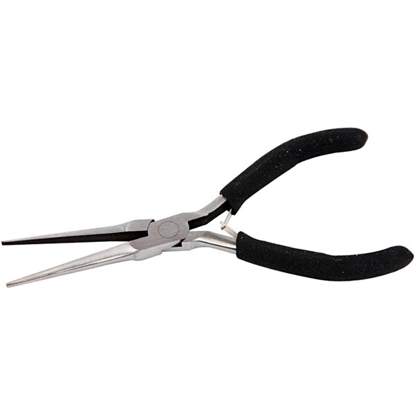 Pitkät litteäkärkiset pihdit, Pit. 55 mm, Lev: 2-6 mm, 1 kpl