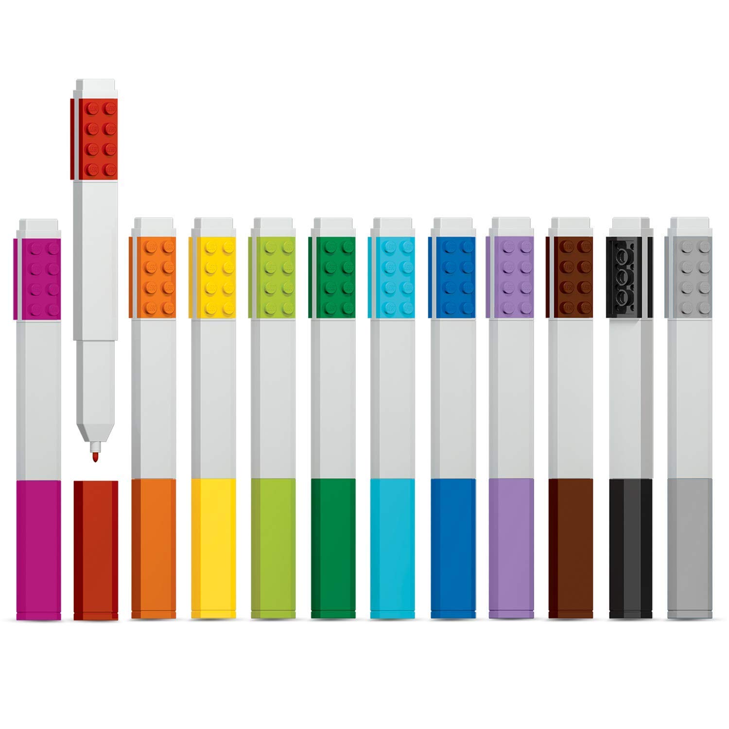 LEGO Stationery - 12 Brick Markers (516444)
